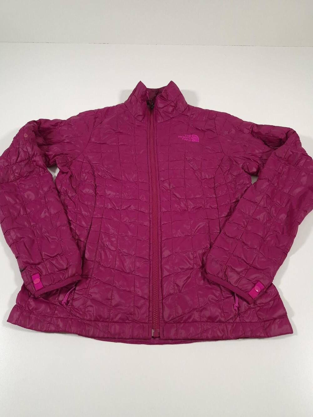 The North Face Jacket Womens Small Pink Quilted Insulated Lightweight Full Zip